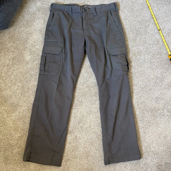 Eddie Bauer 00s Cargo Pants Size 38X32 Brown Y2K - Picture 2 of 9